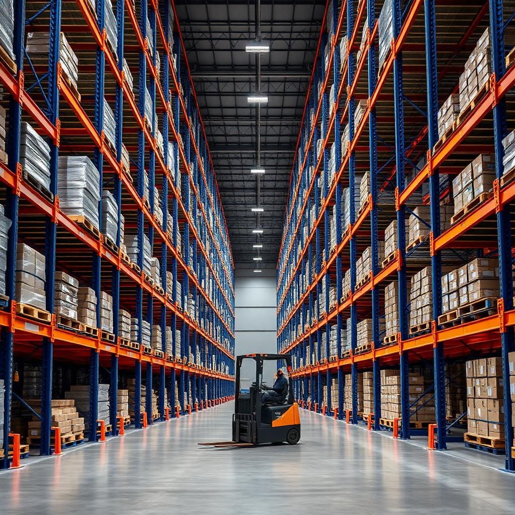 Racks à palettes grande hauteur — plateforme distribution